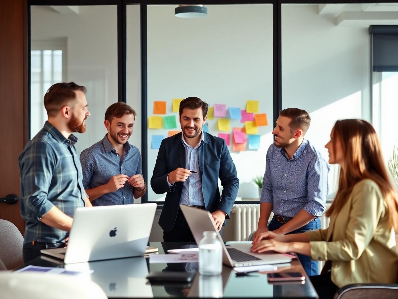 Equipo de marketing hotelero trabajando en estrategia